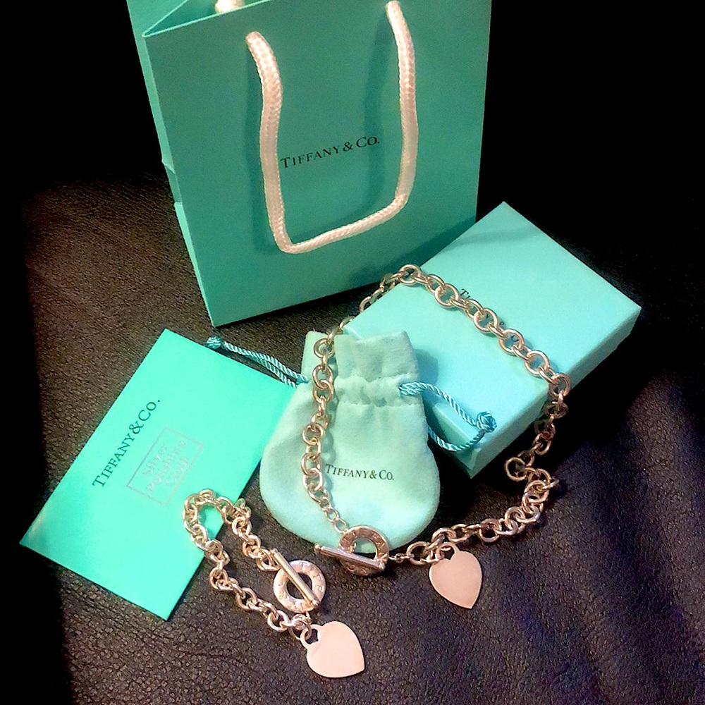 Return to Tiffany Heart Tag Toggle Necklace Set